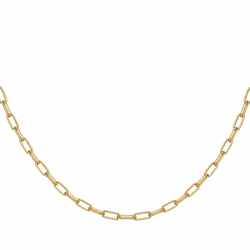 Cadena Paper Clip | joyería en oro | ref. CDIT16 | Oro 18k | DeColombia Joyas