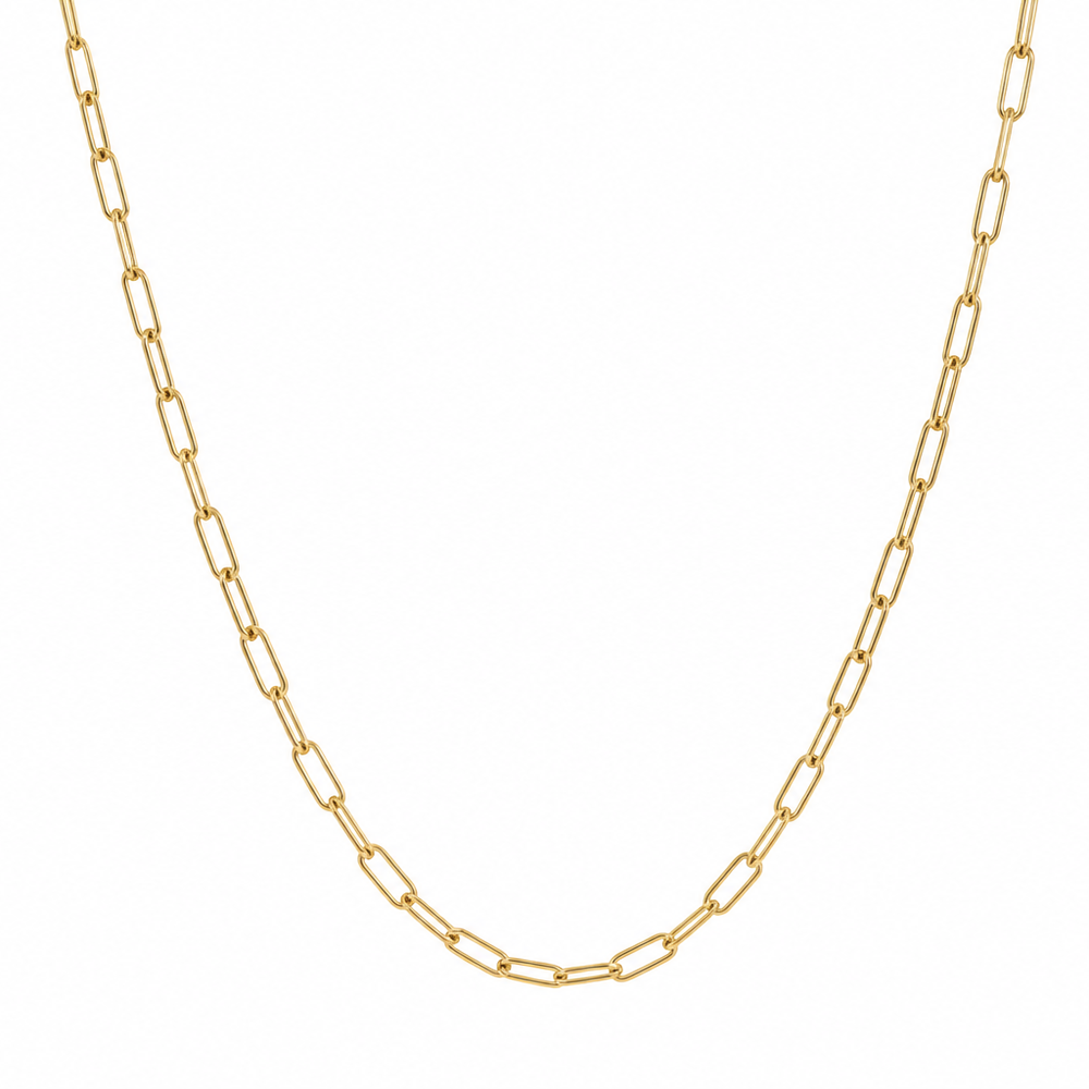 Cadena Paper Clip | joyería en oro | ref. CDIT199 | Oro 18k | DeColombia Joyas