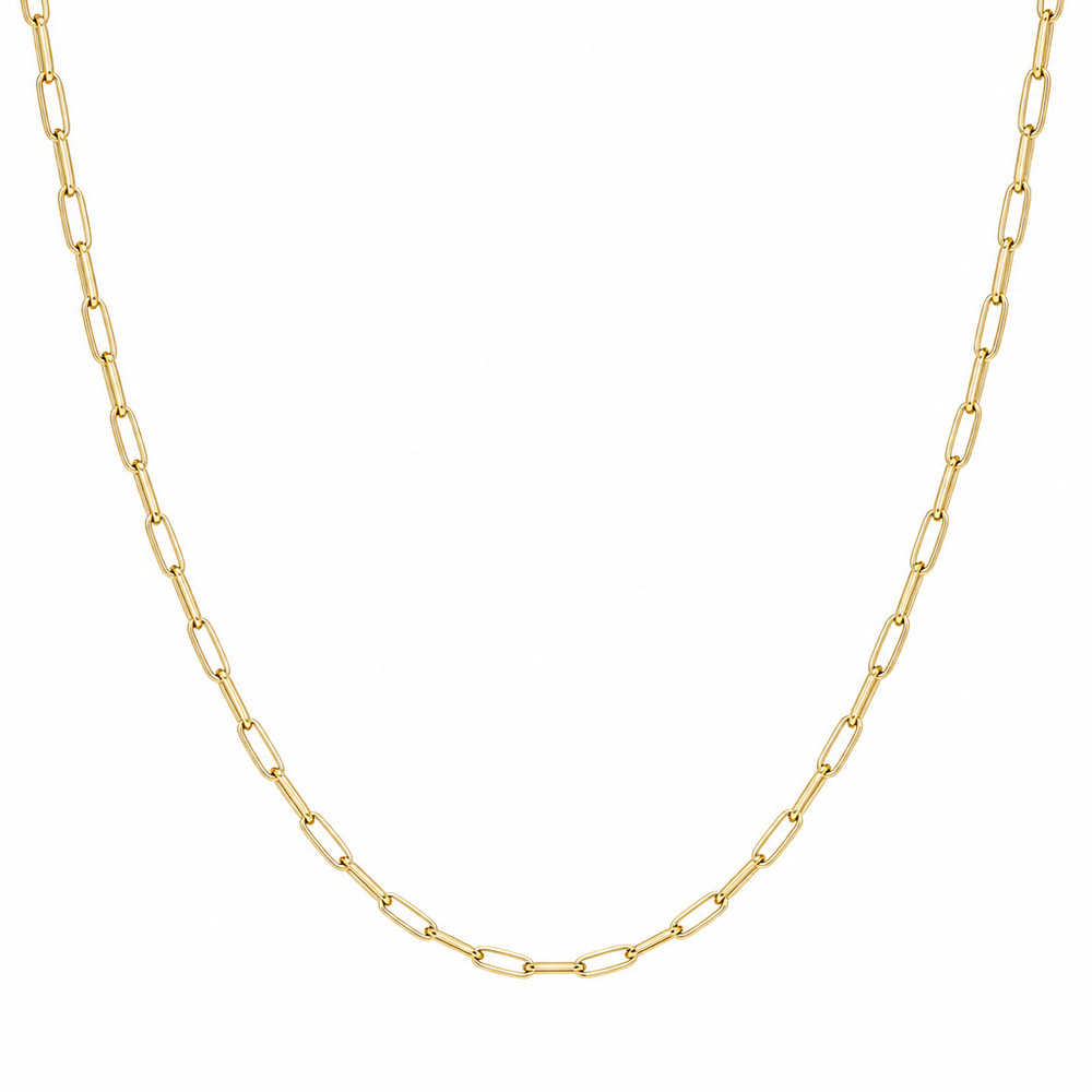 Cadena Paper Clip | joyería en oro | ref. CDIT5 | Oro 18k | DeColombia Joyas