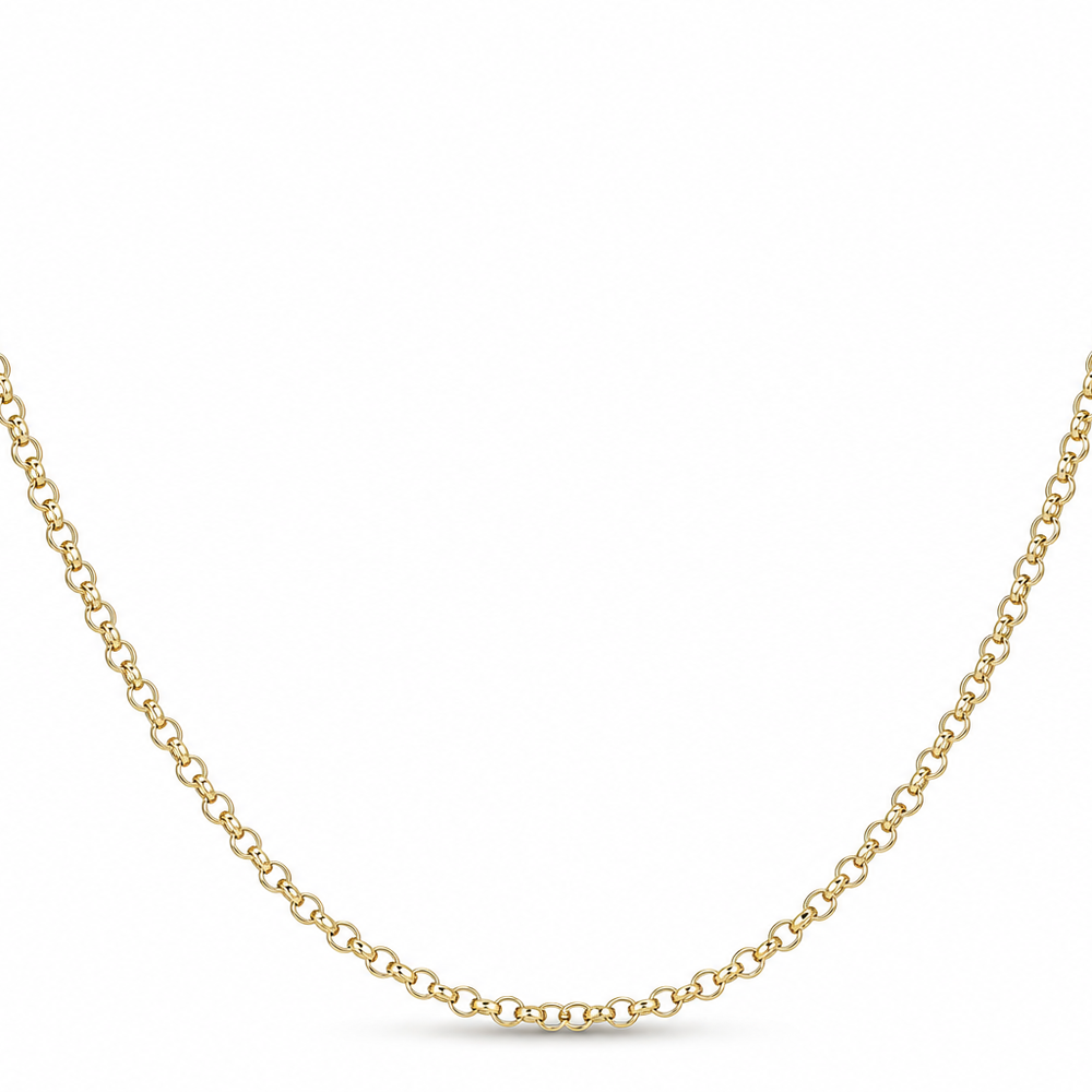 Cadena Rolón Diamantada | joyería en oro | ref. CDIT65 | Oro 18k | DeColombia Joyas