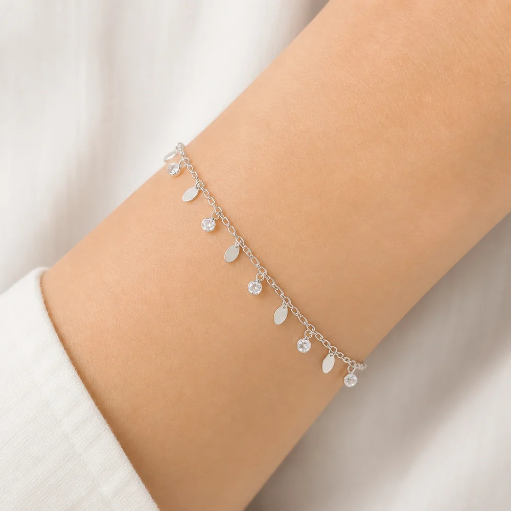 Pulsera puntos luz | joyería en oro | ref. DCP9PP0009 | Plata 925 | DeColombia Joyas | imagen 2