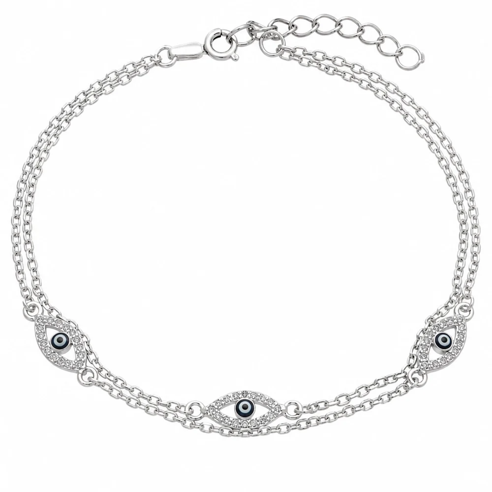 Pulsera ojo turco | joyería en oro | ref. DCP9PP0012 | Plata 925 | DeColombia Joyas