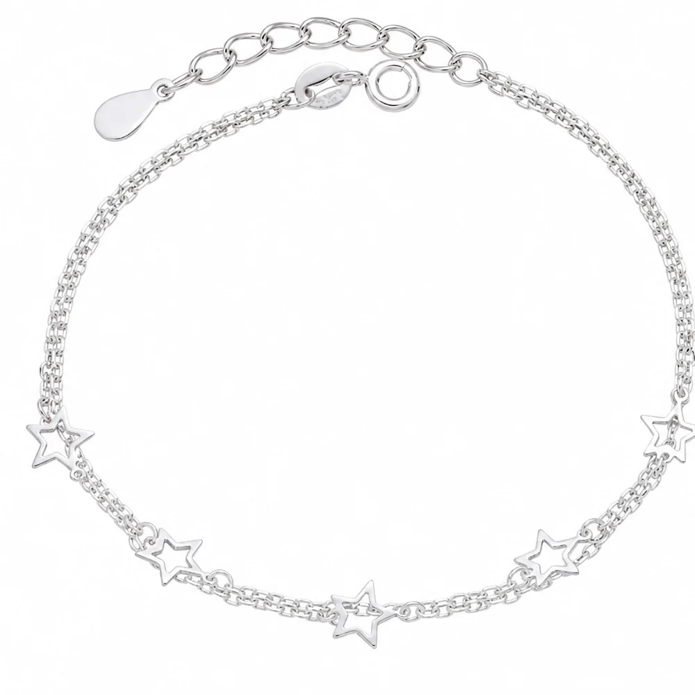 Pulsera estrellas mini | joyería en oro | ref. DCP9PP0015 | Plata 925 | DeColombia Joyas