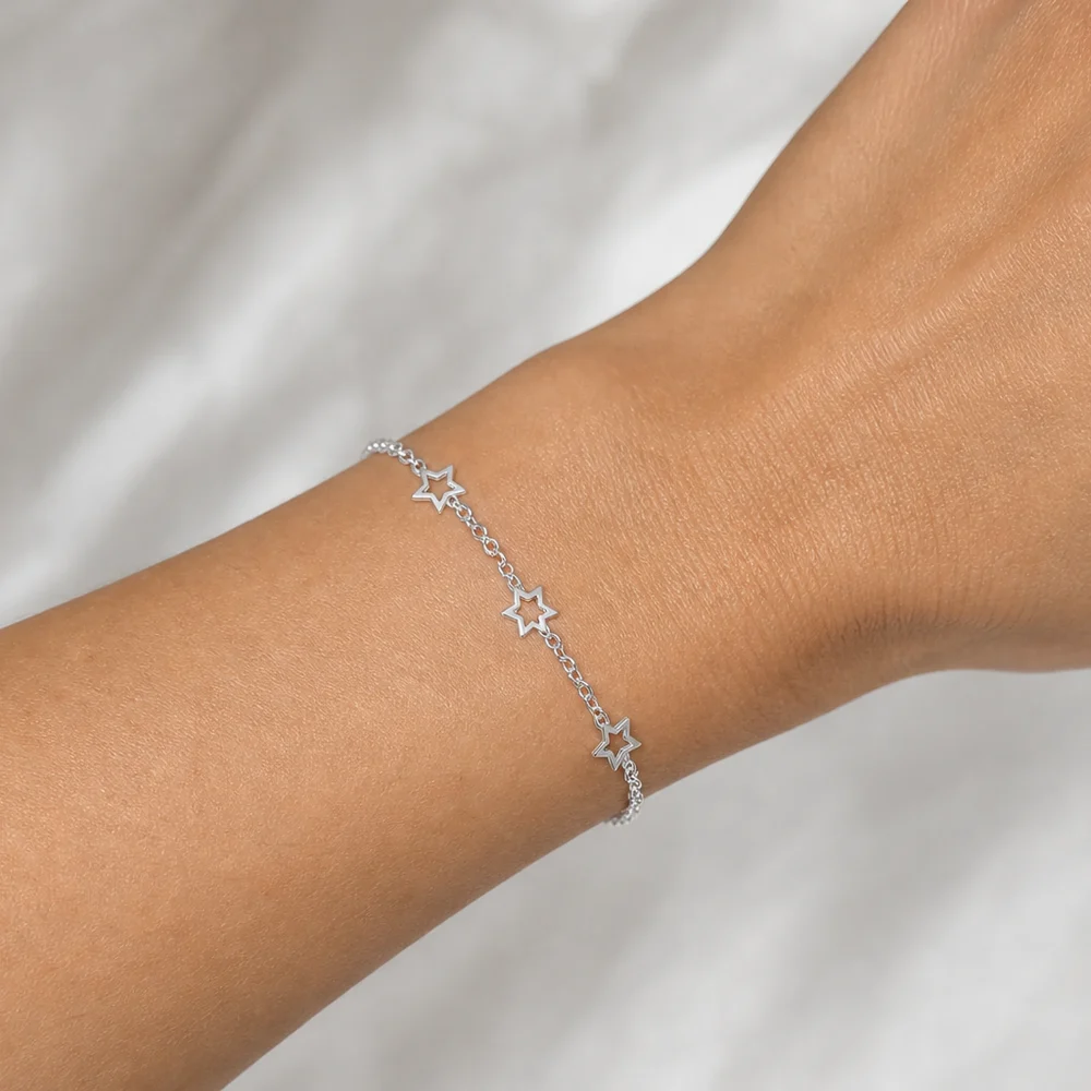 Pulsera estrellas mini | joyería en oro | ref. DCP9PP0015 | Plata 925 | DeColombia Joyas | imagen 2