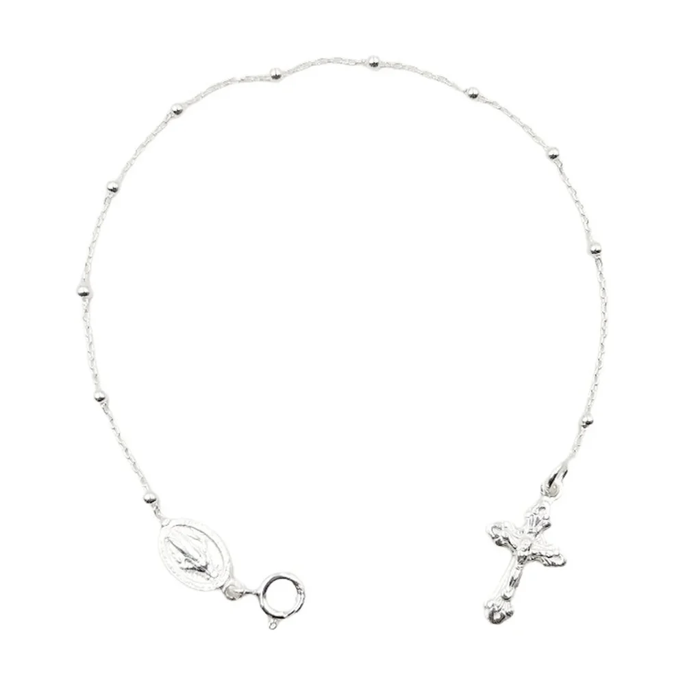 Pulsera denario milagrosa 2mm | joyería en oro | ref. DCP9PP0017 | Plata 925 | DeColombia Joyas