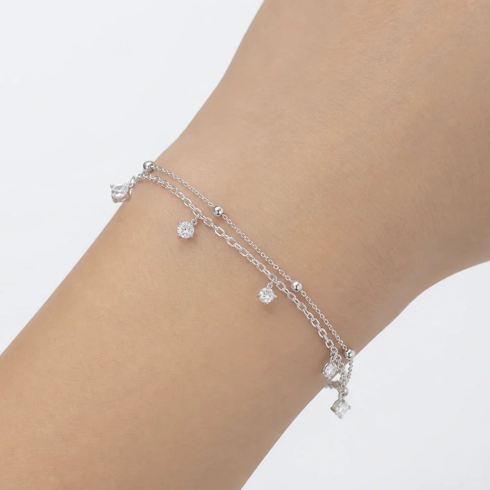 Pulsera puntos de luz | joyería en oro | ref. DCP9PP0020 | Plata 925 | DeColombia Joyas | imagen 2