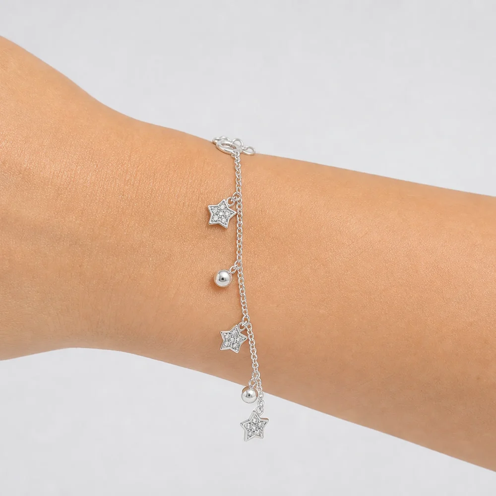 Pulsera estrella | joyería en oro | ref. DCP9PP0021 | Plata 925 | DeColombia Joyas | imagen 2