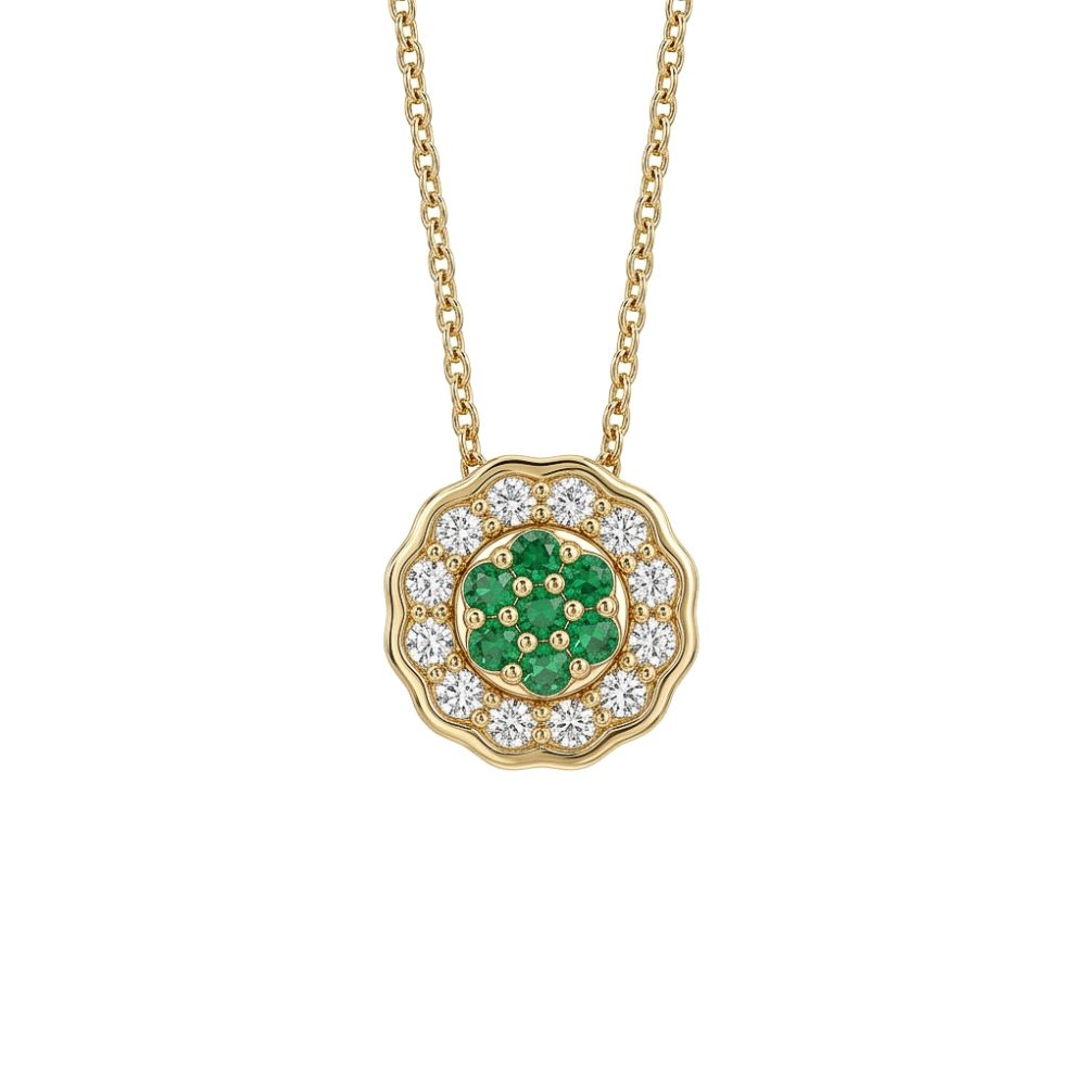 Pasante Circular Flor (copia) | joyería en oro | ref. DI134-1 | DeColombia Joyas