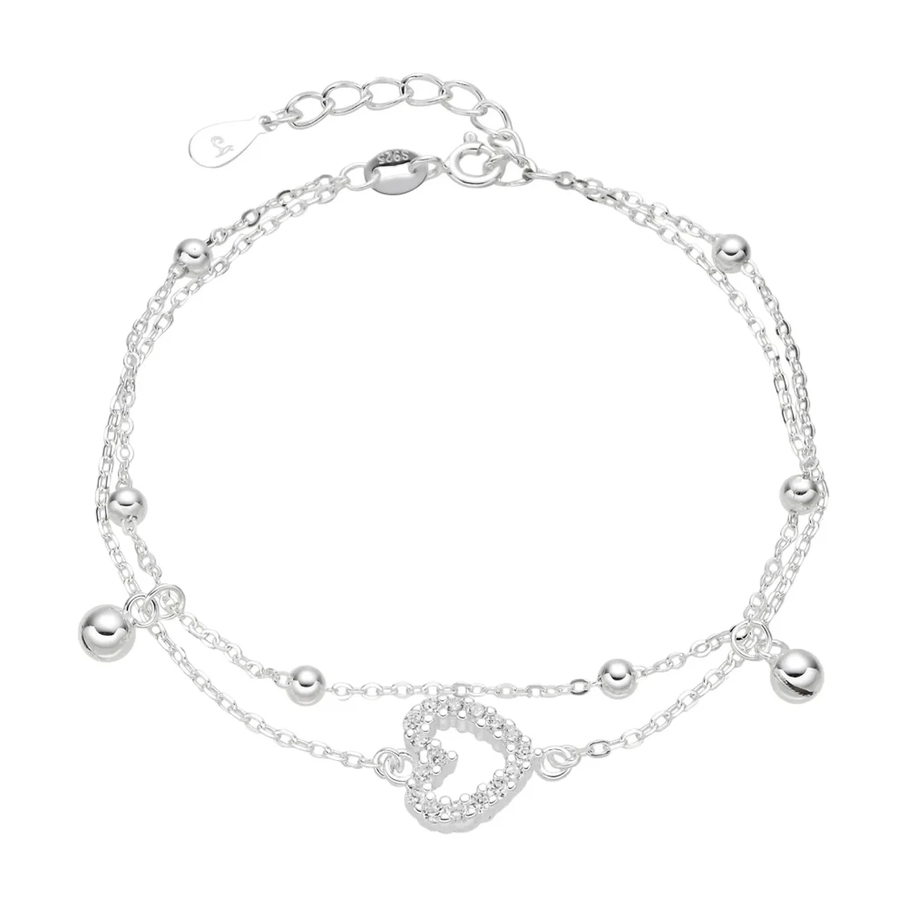 Pulsera corazón | joyería en oro | ref. TJP9PP0004 | Plata 925 | DeColombia Joyas