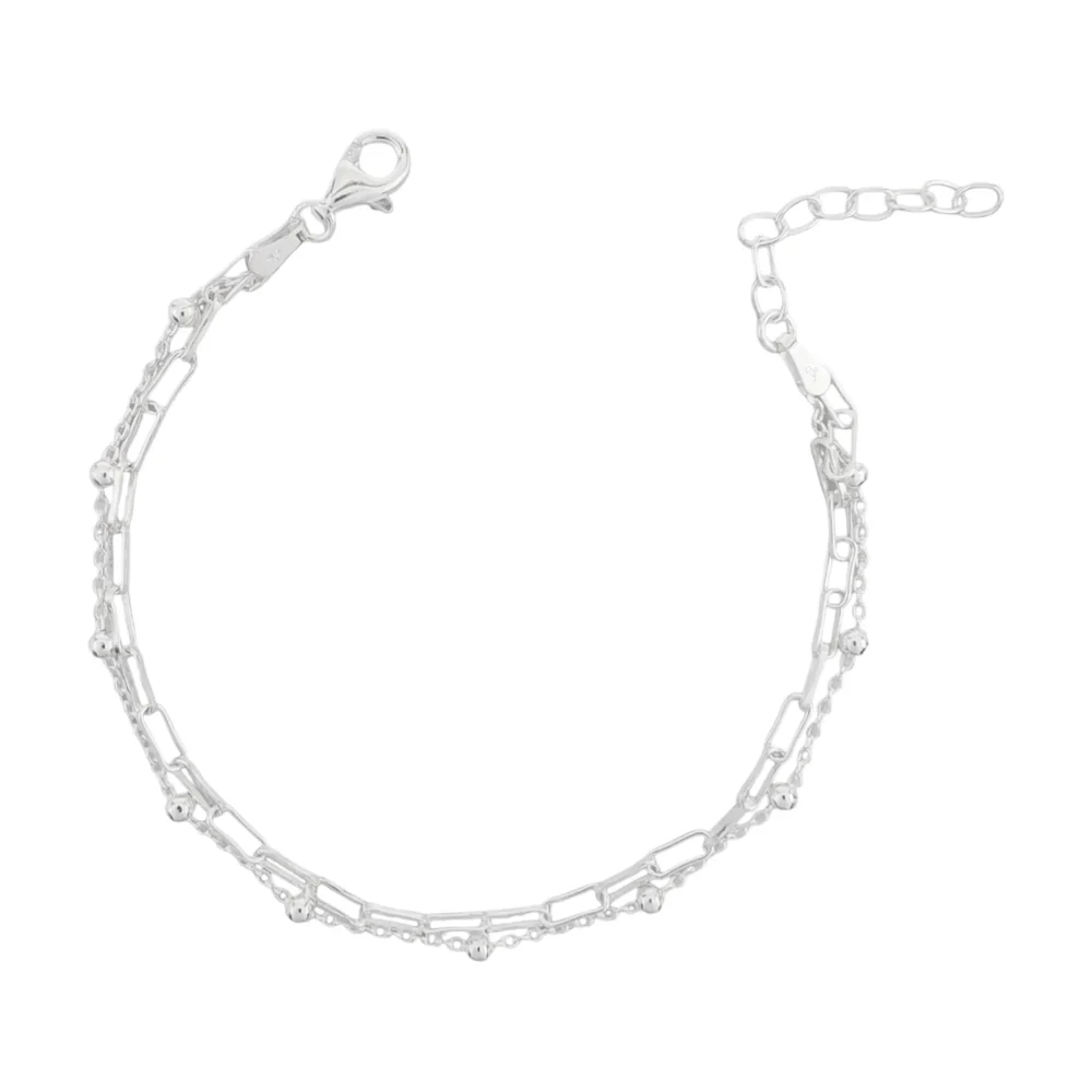Pulsera paper clip | joyería en oro | ref. TJP9PP0007 | Plata 925 | DeColombia Joyas