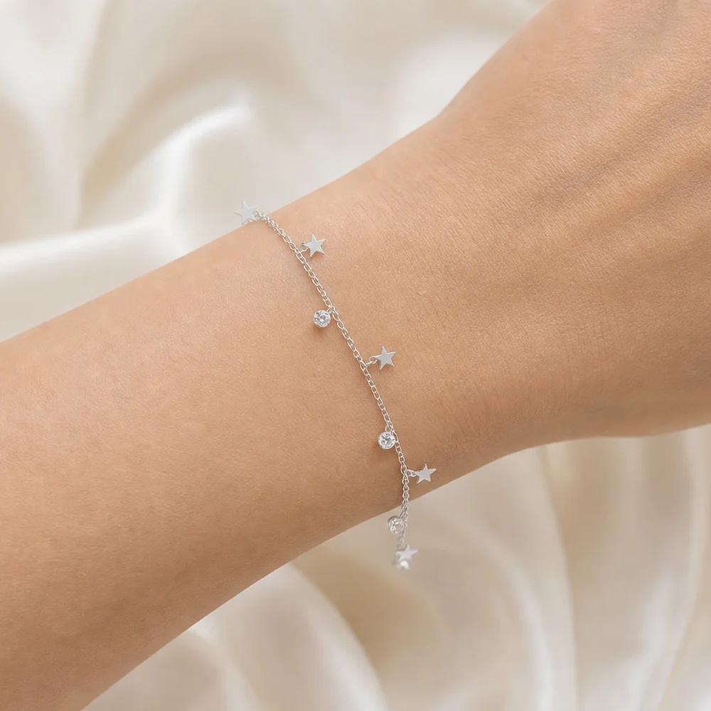 Pulsera estrellas | joyería en oro | ref. TJP9PP0008 | Plata 925 | DeColombia Joyas | imagen 2