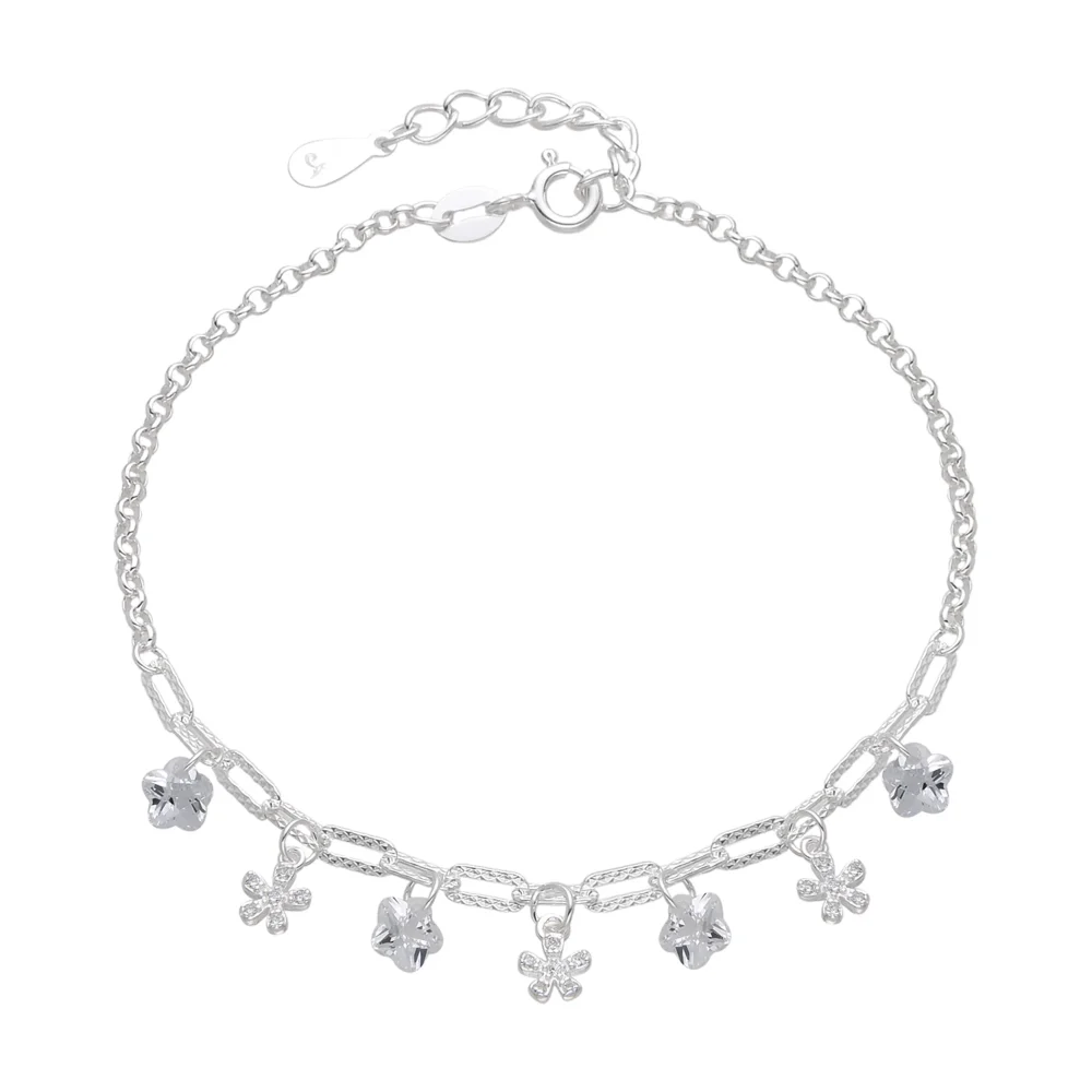 Pulsera flores | joyería en oro | ref. TJP9PP0013 | Plata 925 | DeColombia Joyas