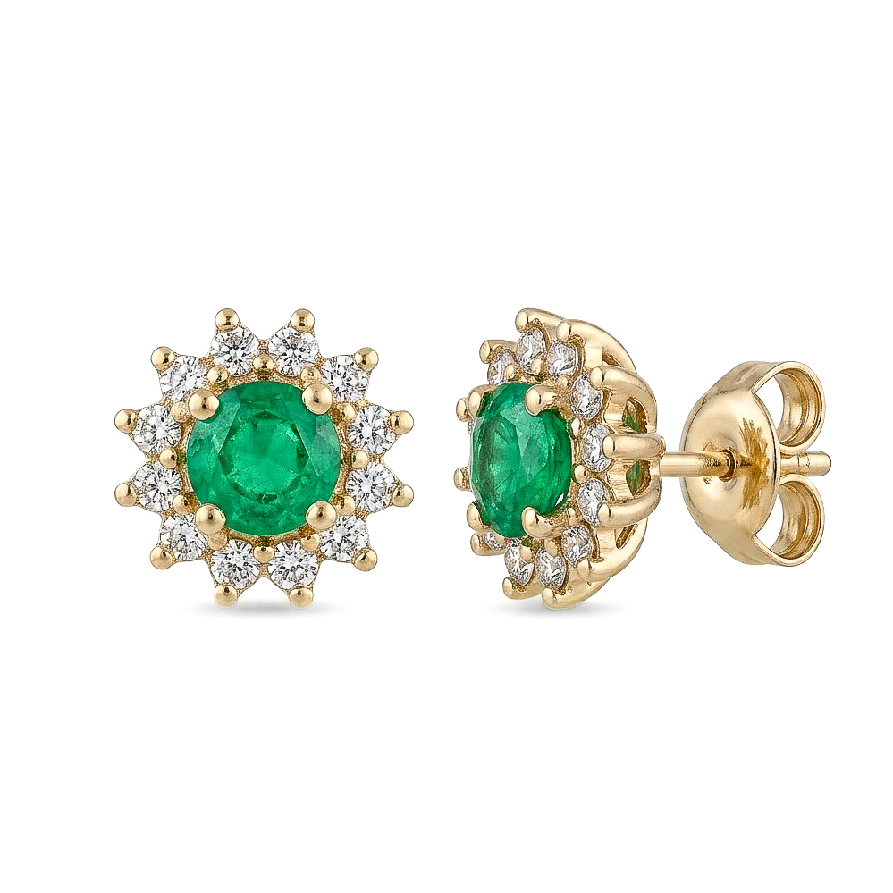Topos Asuan | joyería en oro | ref. TO037 | Oro 18k Esmeralda | DeColombia Joyas