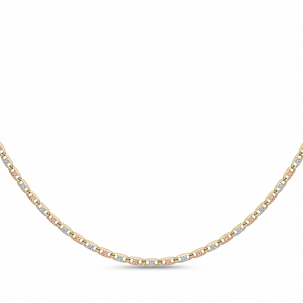 Cadena Gucci Plana 3 oros | joyería en oro | ref. cidgg29 | Oro 18k | DeColombia Joyas