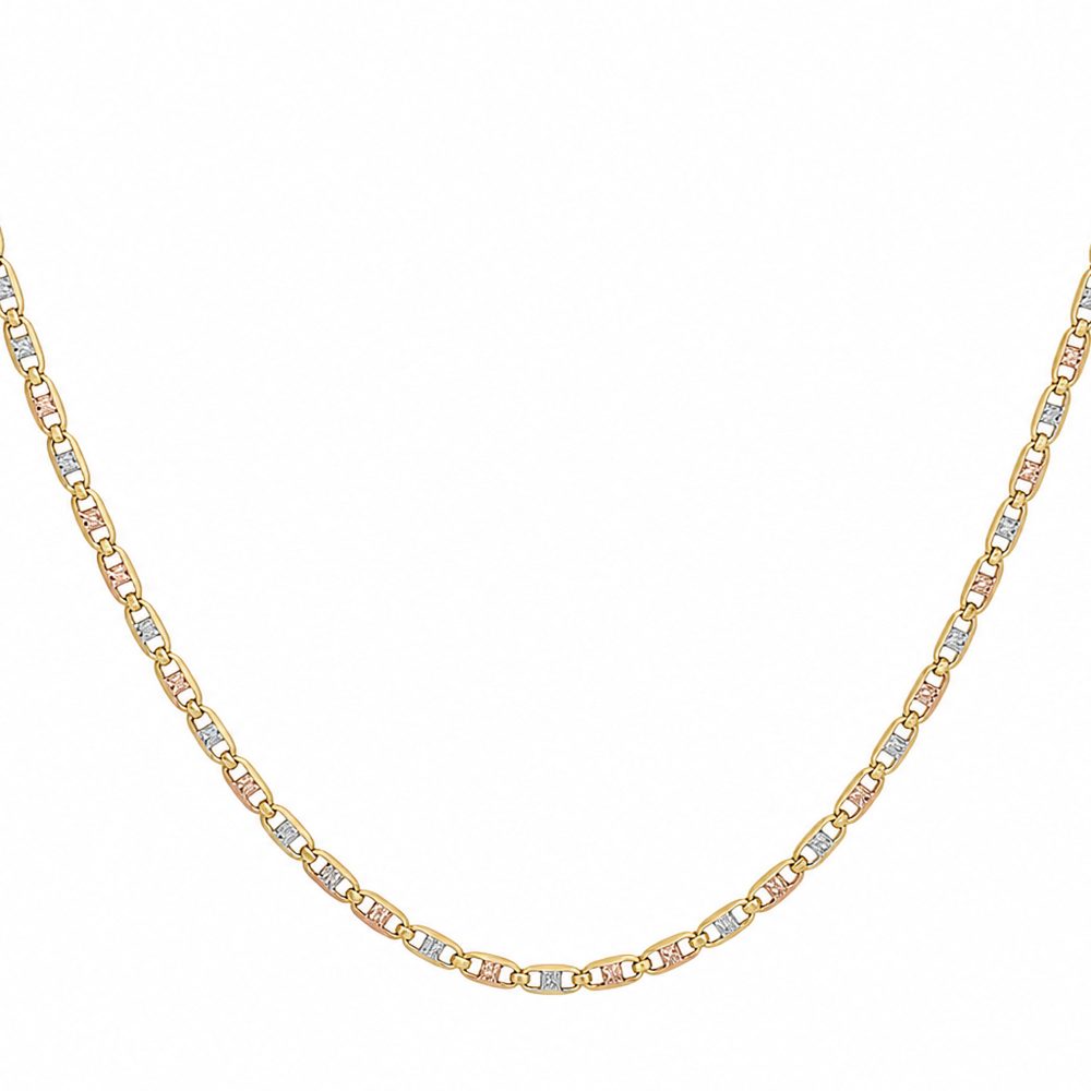 Cadena Gucci Plana 3 oros | joyería en oro | ref. cidgg30 | Oro 18k | DeColombia Joyas