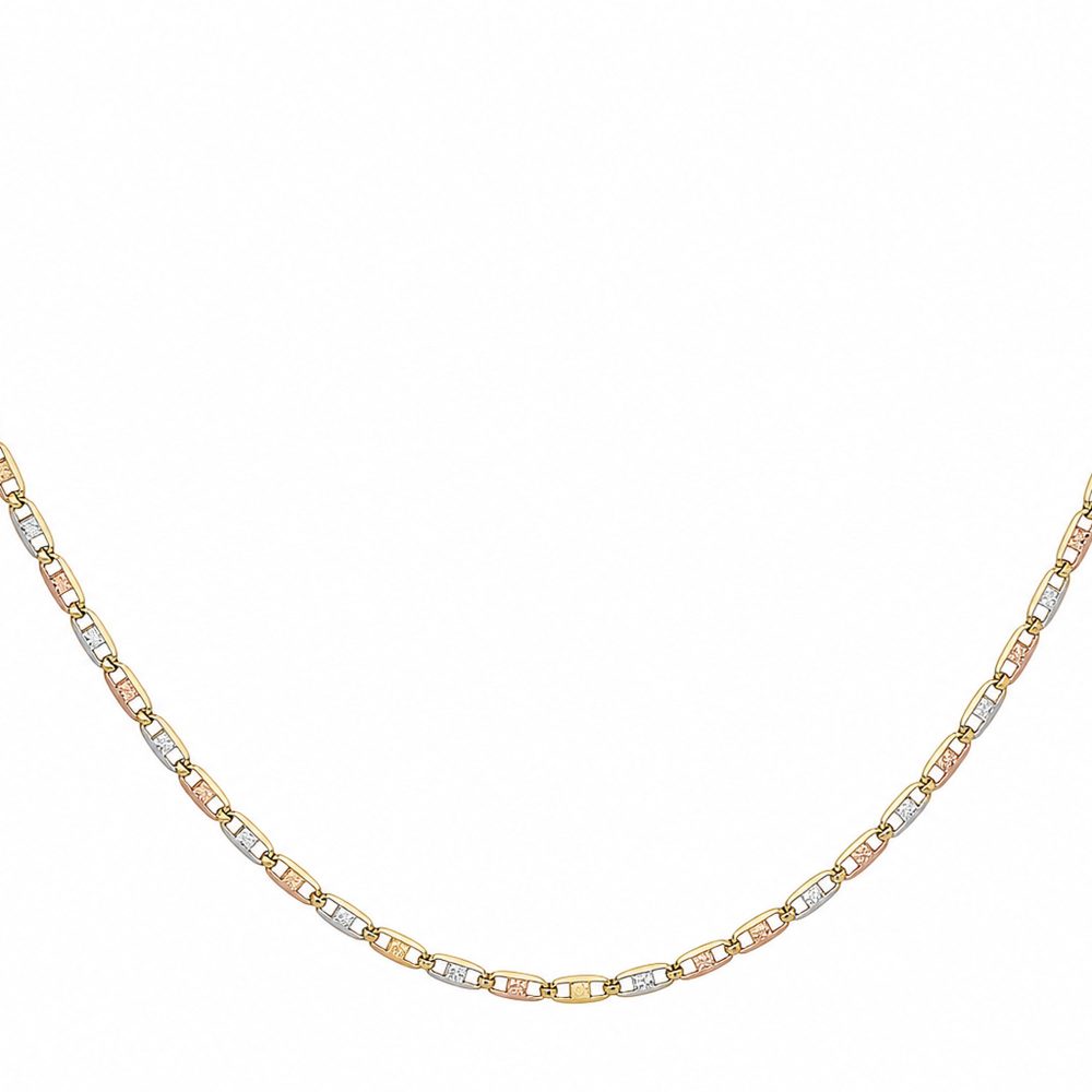 Cadena Gucci Plana 3 oros | joyería en oro | ref. cidgg32 | Oro 18k | DeColombia Joyas