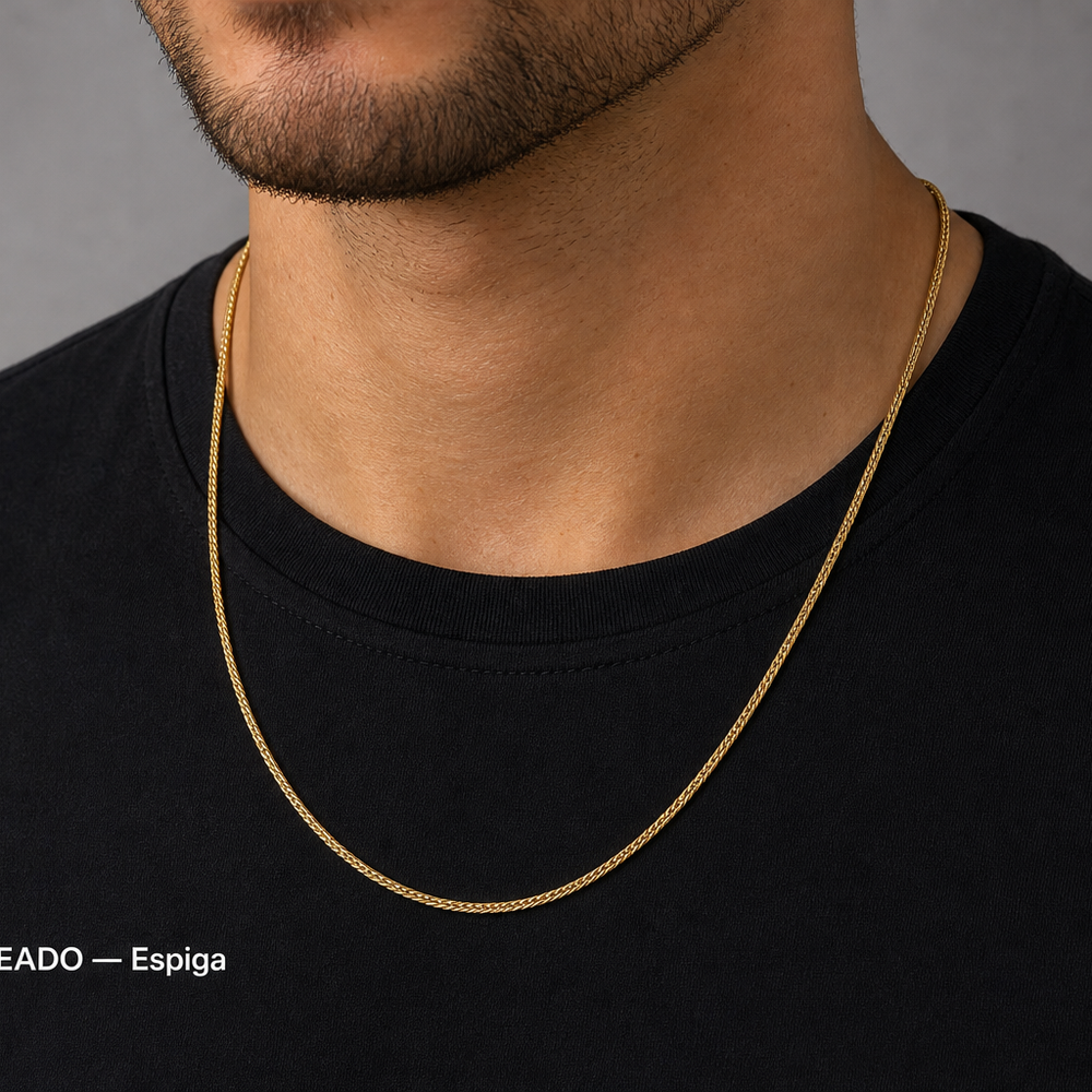 Cadena Espiga | joyería en oro | ref. cie21 | Oro 18k | DeColombia Joyas | imagen 2