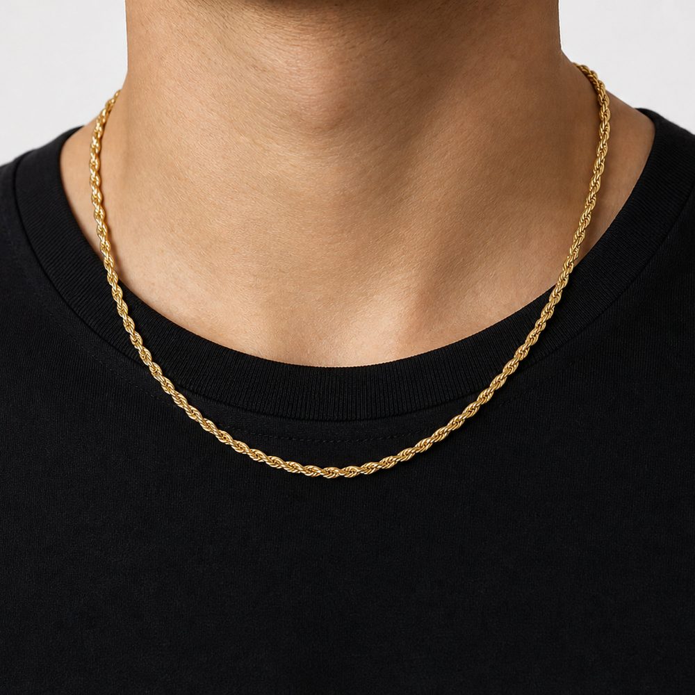Cadena Lazo Franciscano | joyería en oro | ref. cil5 | Oro 18k | DeColombia Joyas | imagen 2